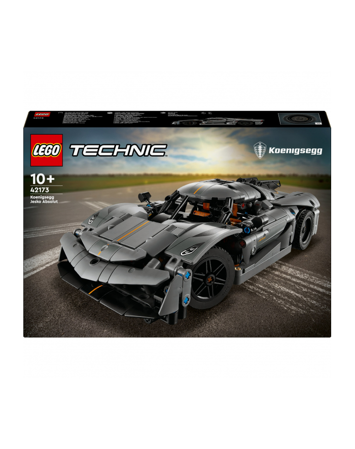 LEGO 42173 TECHNIC Szary hipersamochód Koenigsegg Jesko Absolut p3 główny