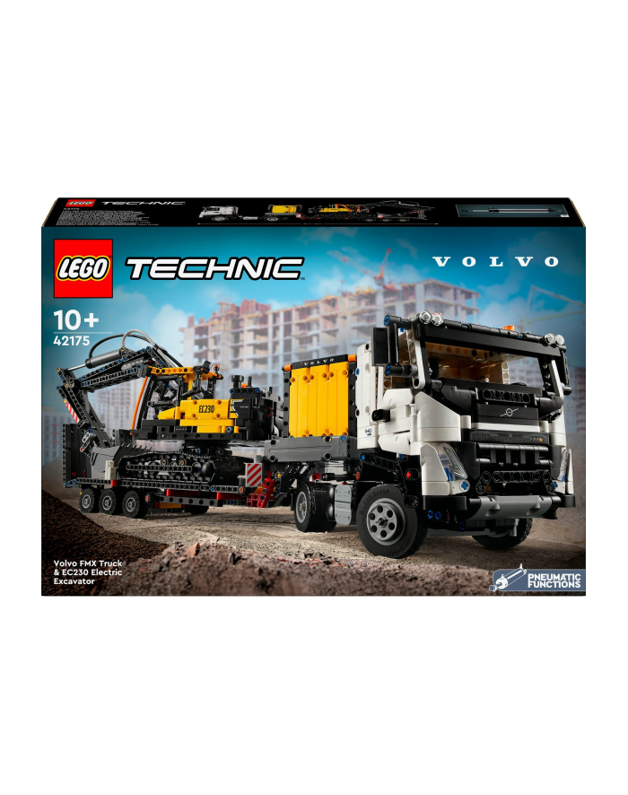 LEGO 42175 TECHNIC Ciężarówka Volvo FMX i koparka EC230 Electric p1 główny