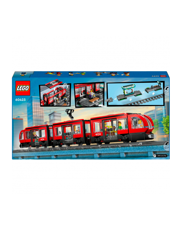 LEGO 60423 CITY Tramwaj miejski ze stacją p3 główny