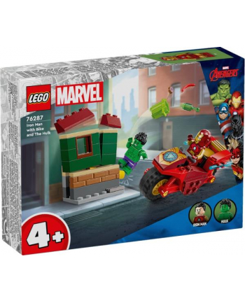 LEGO 76287 SUPER HEROES Iron Man z motocyklem i Hulk p4