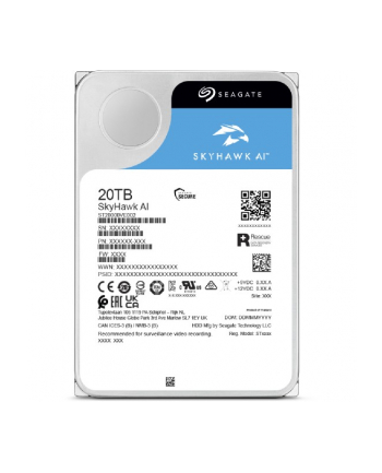 seagate Dysk twardy SkyHawk AI 16TB 3,5 cali 512MB