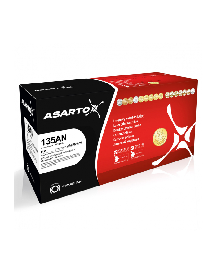 Toner Asarto do HP 135AN | W1350A | 1100 str. | Kolor: CZARNY główny