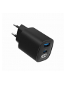 gembird Ładowarka GaN 1xUSB-A 1xUSB-C LCD 30W PD QC3.0 czarna - nr 5