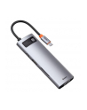 Baseus Hub 8w1 Baseus Metal Gleam Series USB-C do 3x USB 3.0 + HDMI + USB-C PD - nr 4