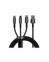 Baseus Kabel 3w1 Tungsten Gold USB do micro USB/USB-C/Lightning, 1.5m - nr 2