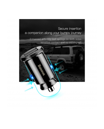 Baseus Ładowarka sieciowa Grain 2x USB 5V 3.1A | czarna nr 2