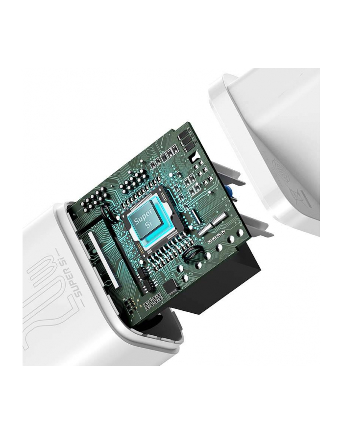 Baseus Ładowarka sieciowa Ni-MH Super Si Quick Charger 1C 20W USB-C biała główny