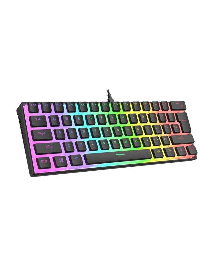 Klawiatura Mechaniczna Rampage Radiant K11 Red RGB Usb-C Czarna (RADIANTK11BLACK) główny
