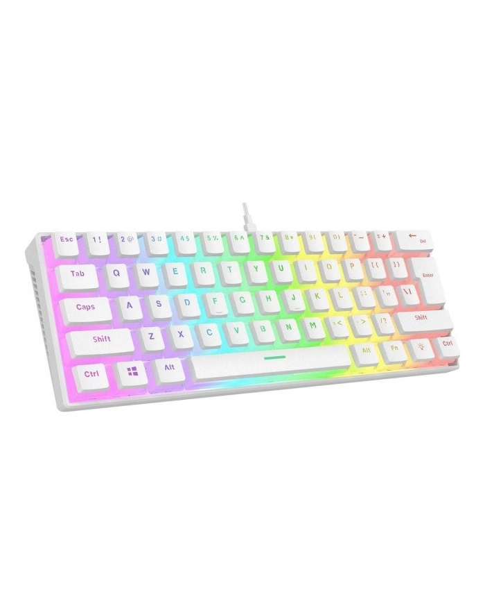 Klawiatura Mechaniczna Rampage Radiant K11 Red RGB Usb-C Biała (RADIANTK11WHITE) główny
