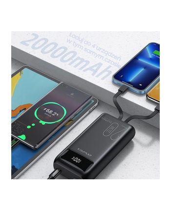 awei Powerbank 20000mAh P169K 22,5W USB-C+Lightning Kable / USB+USB-C