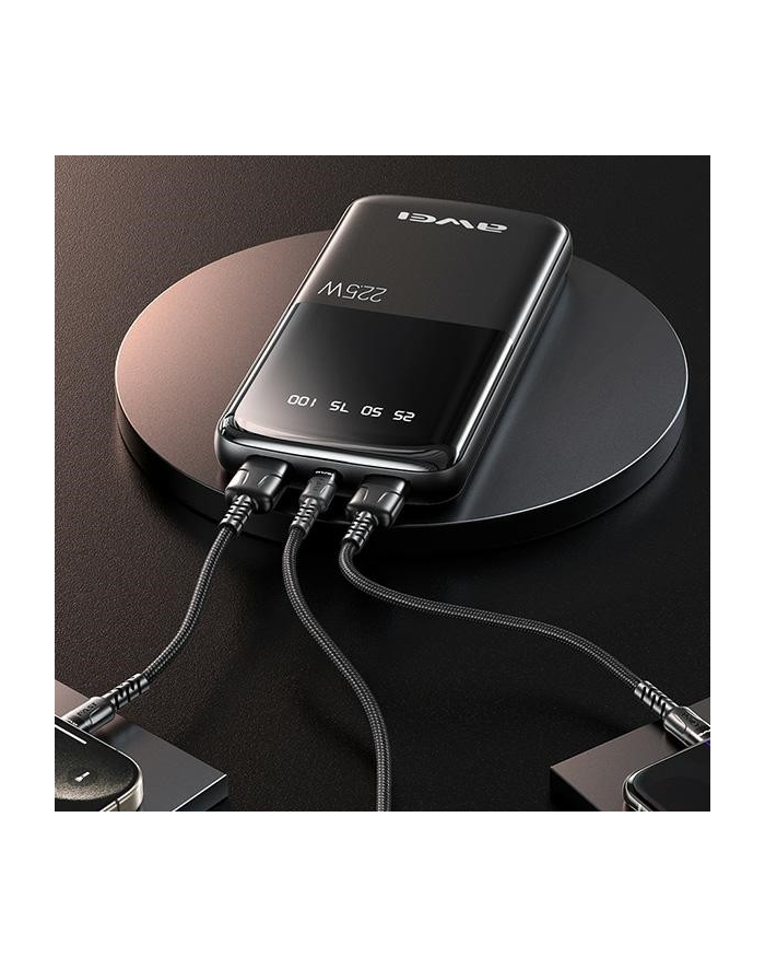 awei Powerbank 10000mAh P10K 22,5W 2xUSB + USB-C główny