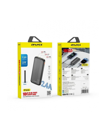 awei Powerbank 10000mAh P20K 2xUSB