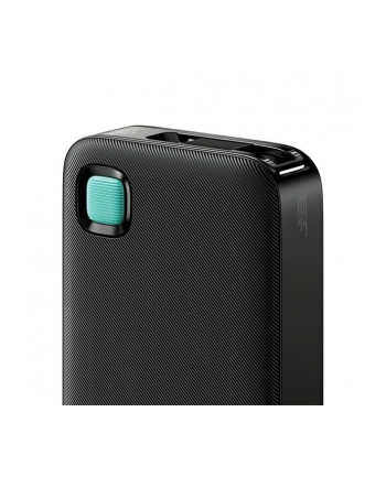 usams Powerbank 10000mAh 20W zwijany kabel USB-C fast charge Czarny