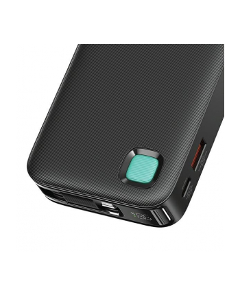 usams Powerbank 10000mAh 20W zwijany kabel USB-C fast charge Czarny
