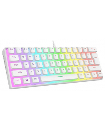 Klawiatura Mechaniczna Rampage Radiant K11 Red RGB Usb-C Biała (RADIANTK11WHITE)