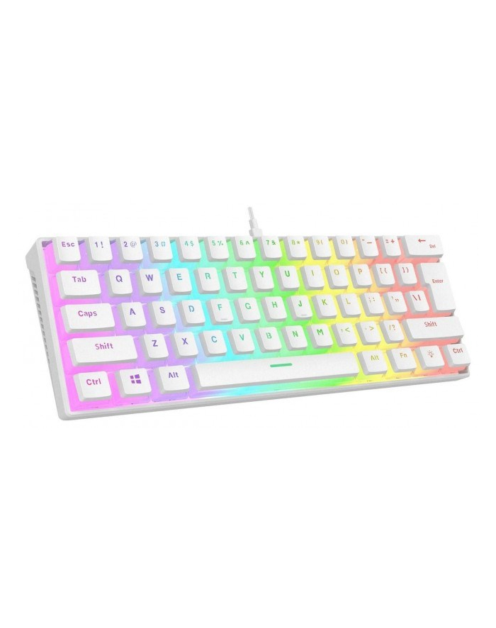 Klawiatura Mechaniczna Rampage Radiant K11 Red RGB Usb-C Biała (RADIANTK11WHITE) główny