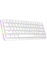 Klawiatura Mechaniczna Rampage Low Profile Rebel Red RGB Biała (REBELWHITE) - nr 1