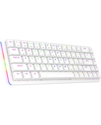 Klawiatura Mechaniczna Rampage Low Profile Rebel Red RGB Biała (REBELWHITE)