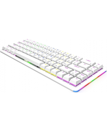 Klawiatura Mechaniczna Rampage Low Profile Rebel Red RGB Biała (REBELWHITE)