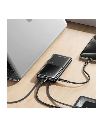 awei Powerbank 10000mAh P76K 22,5W 4 Wyjścia ładowania dwa kable