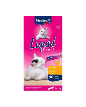 VITAKRAFT Liquid snack kurczak - przysmak dla kota - 6 szt