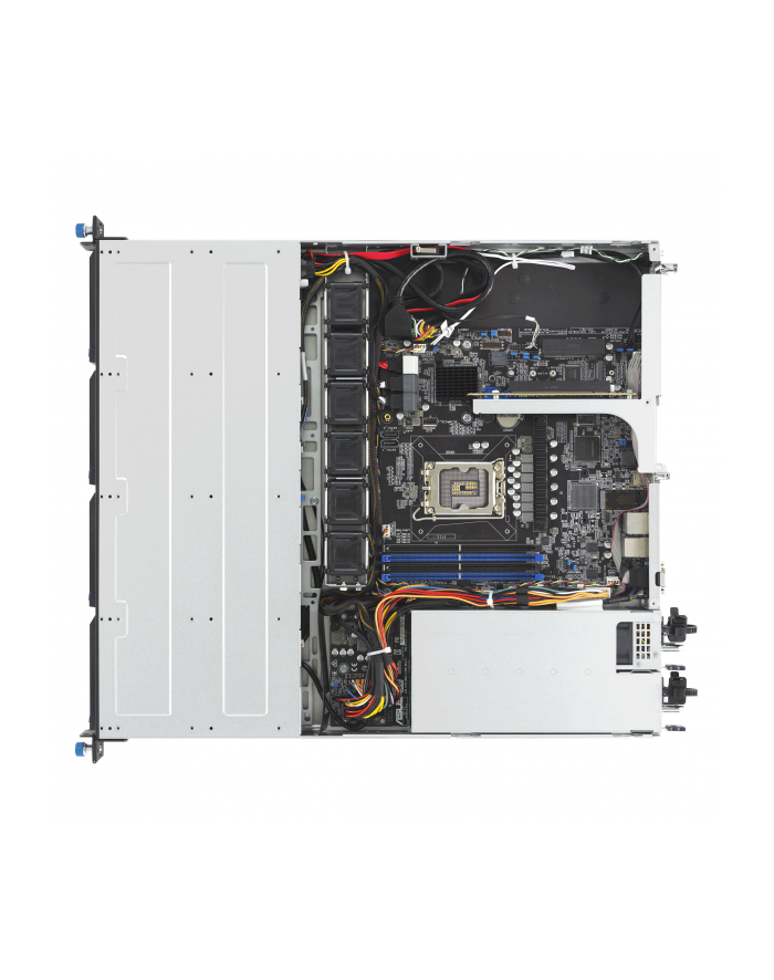 ASUS Rack 1U RS300-E12-RS4/350W Intel C262 LGA1700 95W 4xDDR5 4400/4000/3600 4x3,5'';/2,5''; 4*SATA/SAS/NVMe 2x Intel I210AT 1x Management Port, 1+1 450W 80 PLUS Platinum główny
