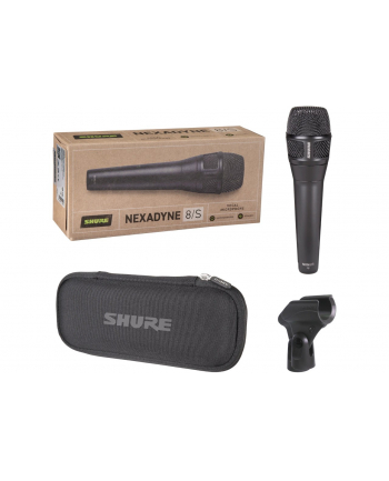 Shure NXN8/S - Mikrofon dynamiczny Nexadyne, Superkardioidalny ze złączem XLR, czarny nr 1