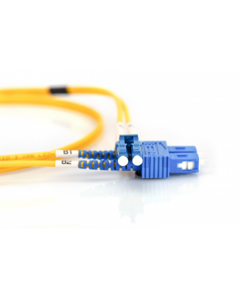 digitus Patch cord światłowodowy FO LC/SC, duplex, SM 9/125, OS2, LSOH, 2m Żółty nr 2