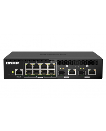 Qnap QSW-M2108R-2C, 8x 25GbE, 2x combo 10GbE SFP+/RJ45, managed switch, rackmount design, new rack mount kit