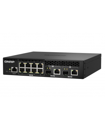 Qnap QSW-M2108R-2C, 8x 25GbE, 2x combo 10GbE SFP+/RJ45, managed switch, rackmount design, new rack mount kit