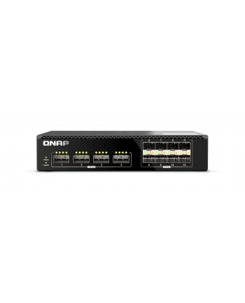 Qnap QSW-M7308R-4X, 4x 100GbE, 8x 25GbE SFP28, half-rackmount design, managed switch
