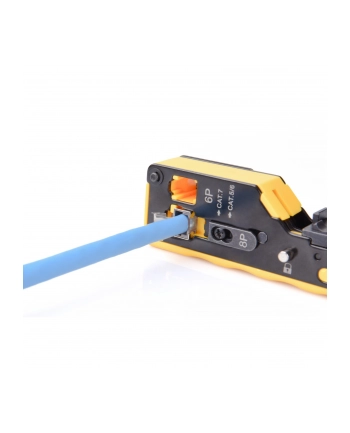 DIGITUS Multi Modular Crimping Tool Pass through Suitable for 6P 8P CAT 6 EZ 8P8C Plug