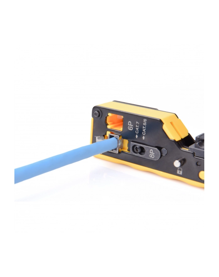 DIGITUS Multi Modular Crimping Tool Pass through Suitable for 6P 8P CAT 6 EZ 8P8C Plug główny