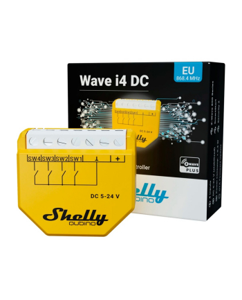 Shelly Relais Sterownik Qubino Wave i4 Dc Z-Wave Shelly_W_i4_DC