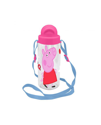 Bidon butelka na wodę 500ml z paskiem Peppa Pig Świnka Peppa PP09060 Kids Euroswan nr 1