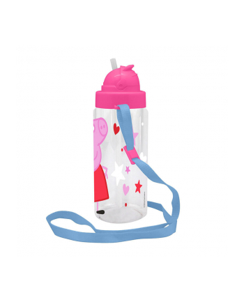 Bidon butelka na wodę 500ml z paskiem Peppa Pig Świnka Peppa PP09060 Kids Euroswan nr 2