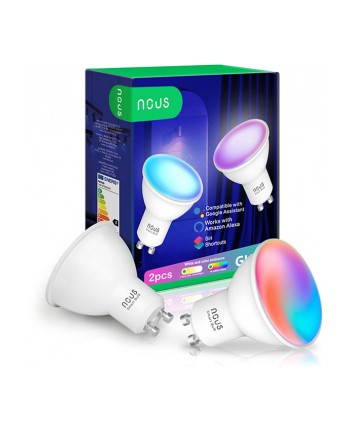 NOUS P8 Smart WIFI RGB Bulb GU10 (2 szt.) nr 1