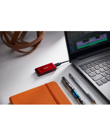 KINGSTON XS1000R 1TB SSD Pocket-Sized USB 3.2 Gen 2 External Solid State Drive Red