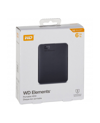 western digital WD Elements 6TB HDD USB3.0 Portable 2.5inch RTL extern Kolor: CZARNY nr 1