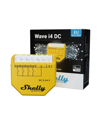 Shelly Relais Sterownik Qubino Wave i4 Dc Z-Wave Shelly_W_i4_DC