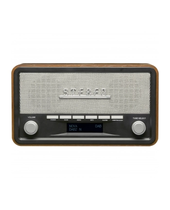 Denver Dab-18 - Clock Radio - Bluetooth - Stereo - Srebrny