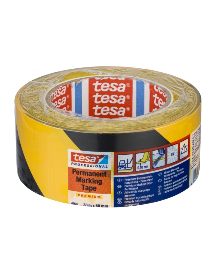 Tesa Taśma Oznaczeniowa Żółto Czarna 50mm X 33m 4169 główny