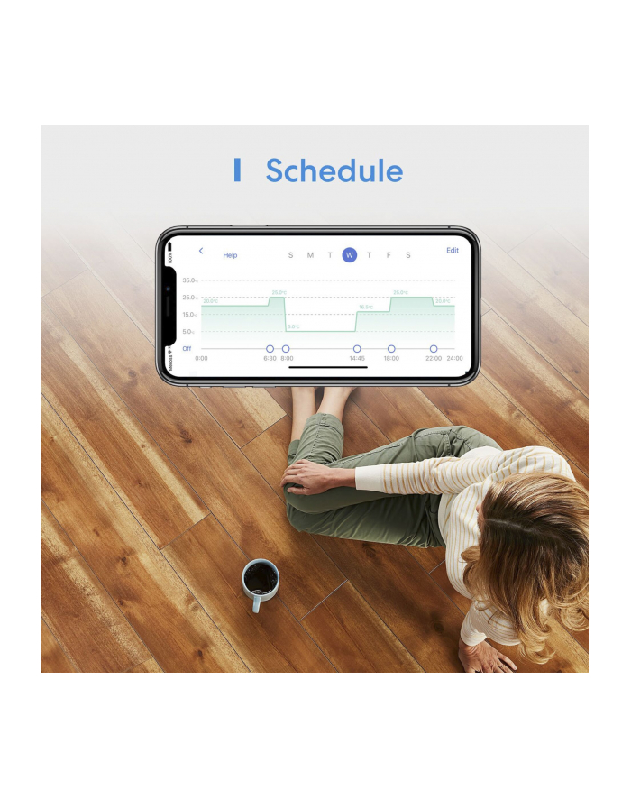 Meross Smart Wi-Fi Termostat Do Ogrzewania Podłogowego 6973696562609 główny