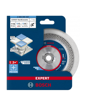 Bosch Accessories Tarcza tnąca diamentowa EXPERT HardCeramic X-LOCK 2608900657
