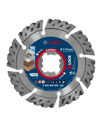 Bosch Accessories Tarcza tnąca diamentowa EXPERT MultiMaterial X-LOCK 2608900669