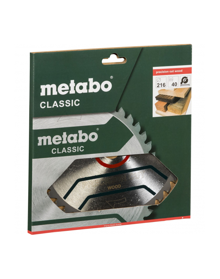 Metabo Piła tarczowa HW/CT 216x30mm 40 WZ 628060000 główny