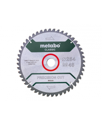 Metabo Tarcza pliarska HW/CT 254x30 48 WZ 628061000