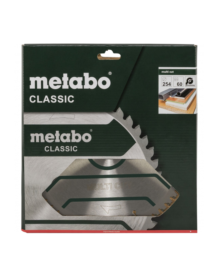 Metabo Tarcza Tnąca Multi Cut Classic 254X30 1.8Mm MULTICUTCLASSIC (628285000) główny