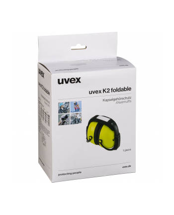 Uvex Nauszniki Słuchawki K2 Składane Zielone