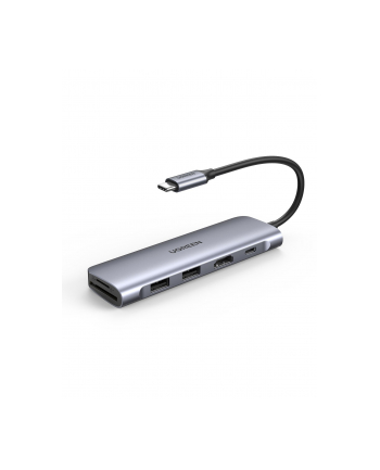 Ugreen Adapter 5w1 Hub USB-C do 2x USB 3.0 + HDMI + SD/MicroSD + PD (70411)